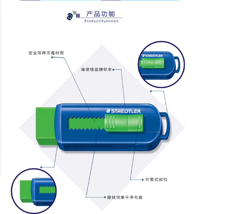 Sliding Retractable Pencil Eraser