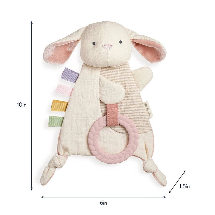 Bitzy Crinkle Sensory Toy with Teether - Bunny