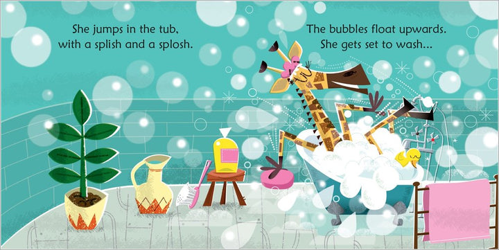 Giraffe in the Bath