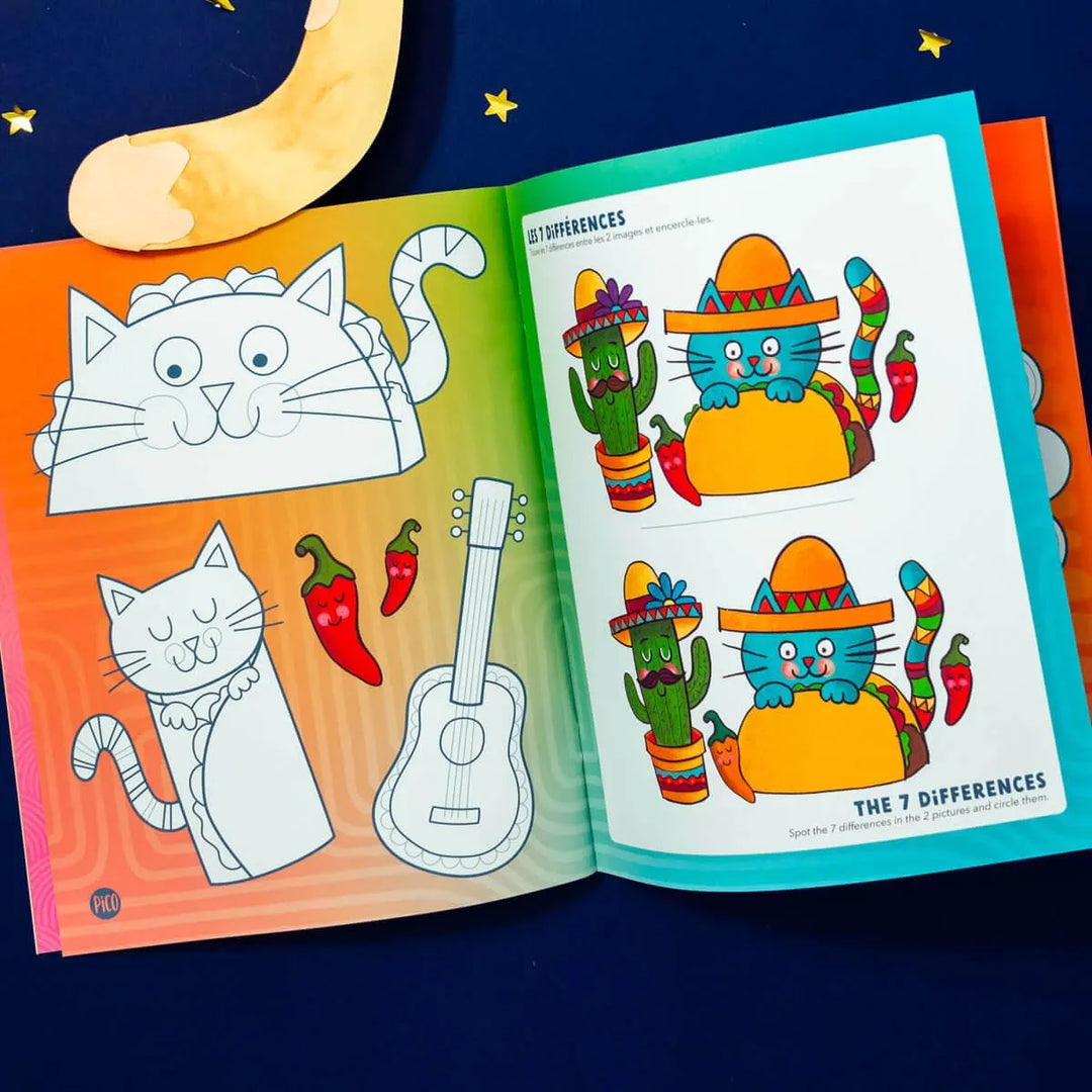 Coloring book with games - Best Friends