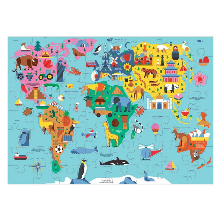 Map of the World Geography Puzzle