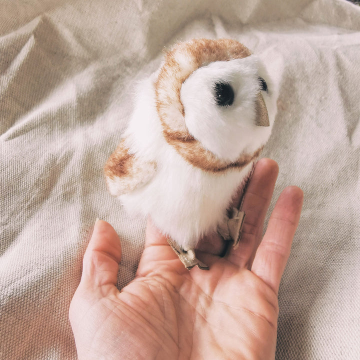 Mini Barn Owl Finger Puppet - Chouette Effraie