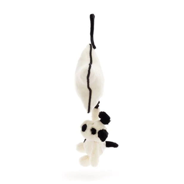 Bashful Black & Cream Puppy Musical Pull