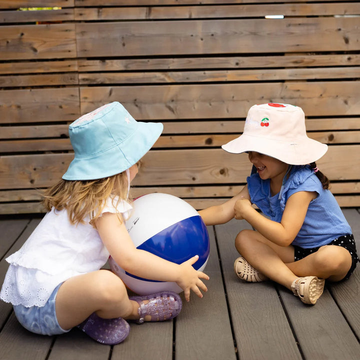 Kid's Reversible Sun Hat | Narwal & Starfish