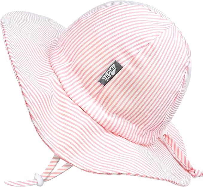 Kids Cotton Floppy Hats | Pink Stripes