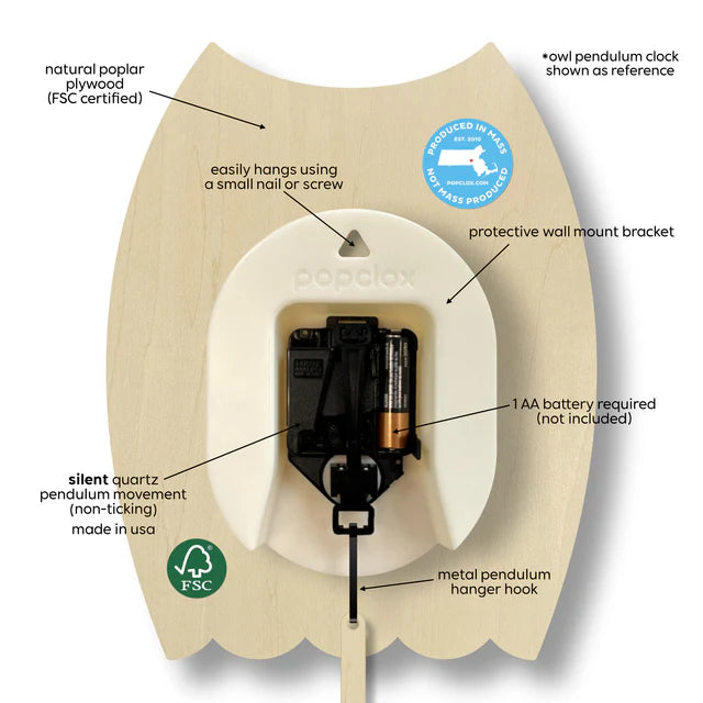 Mushroom Pendulum Clock