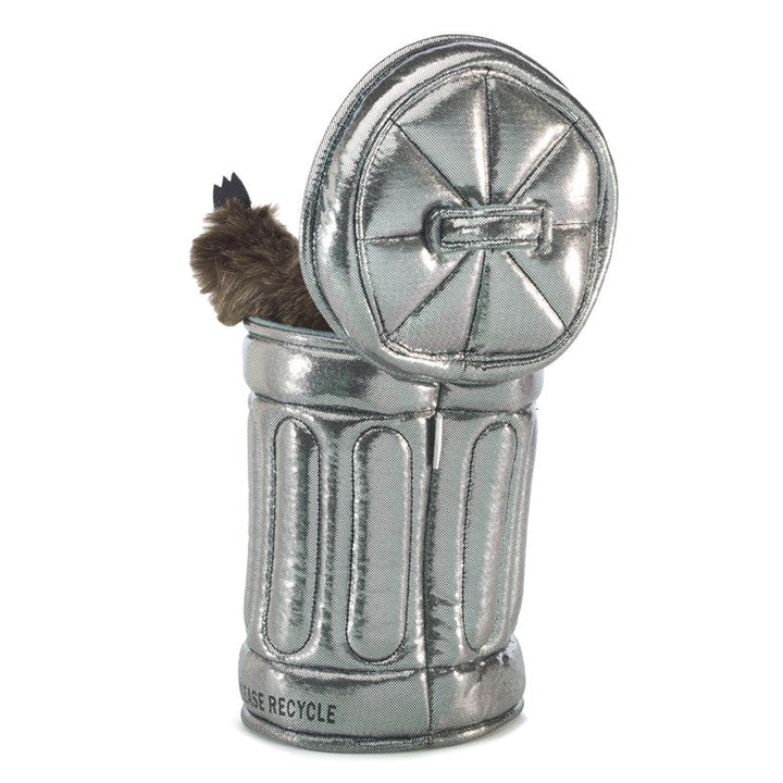 Raccoon In Garbage Can Hand Puppet