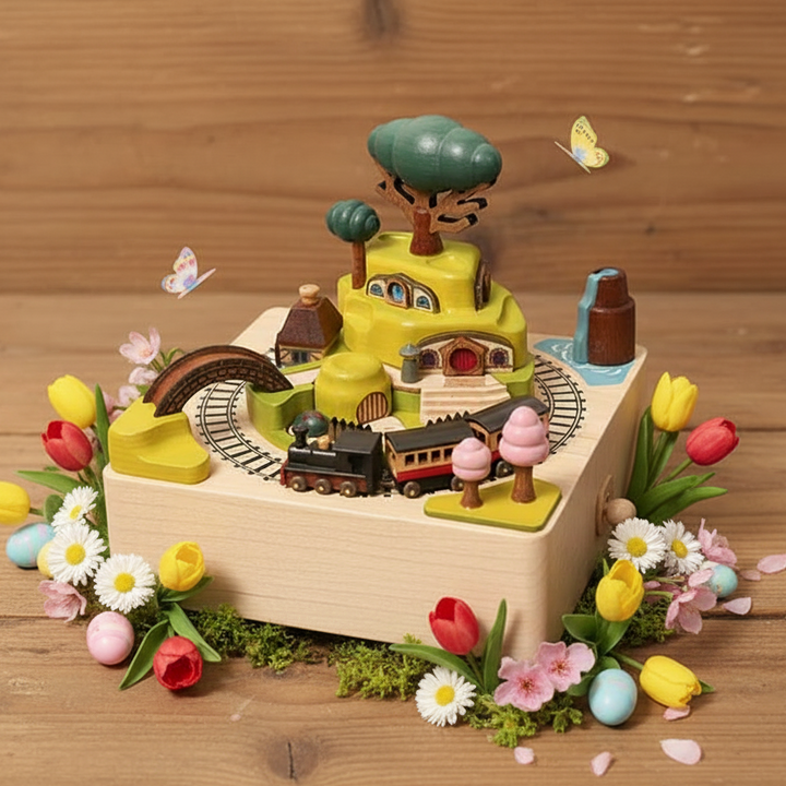 Spring Train Music Box